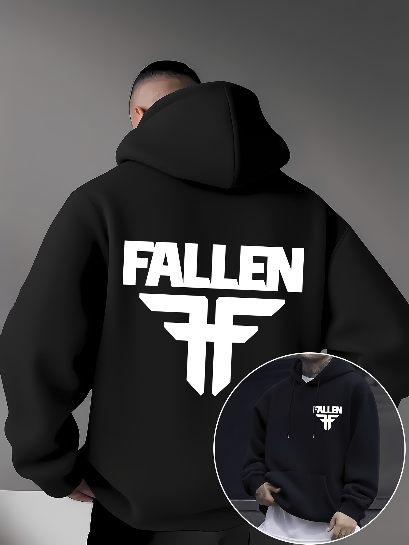 Streetwear Brand Logo Design - Skate Style FALLEN Hoodie voor heren