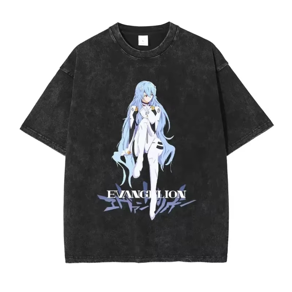 Streetwear Brand - Oversized heren T-shirts kleding EVA anime