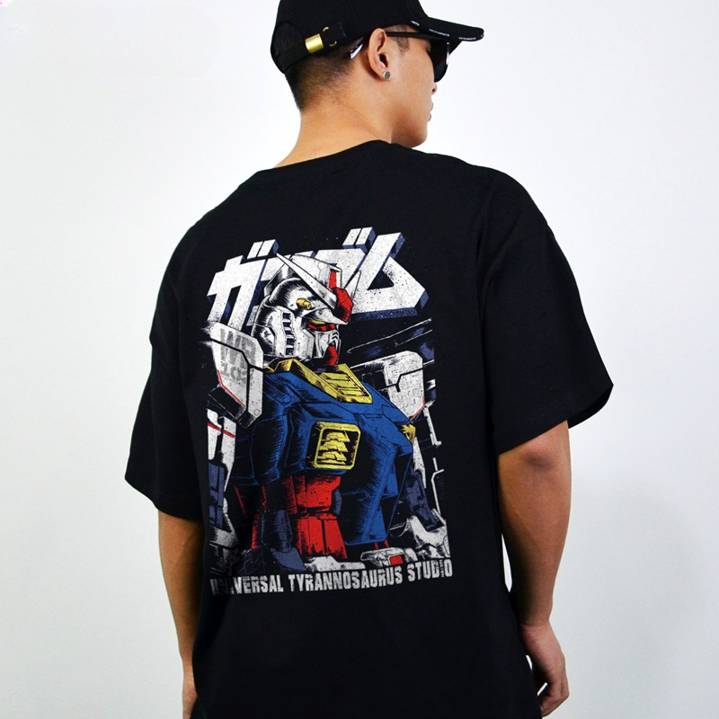 Streetwear Brand Model - Gundam Grafische T-shirts Man Zomer Y2k