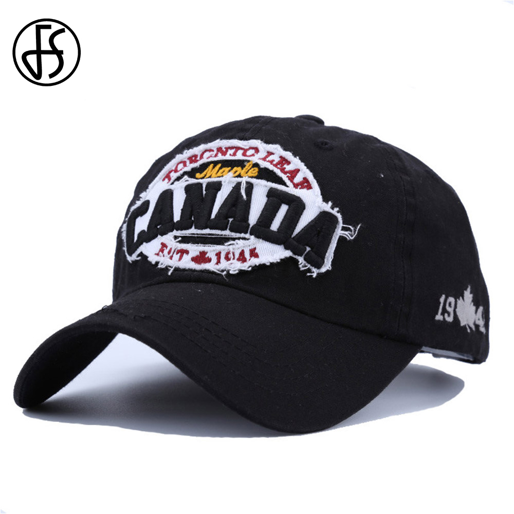 Yellow Streetwear Brand - FS Zwart Geel Esdoornblad Canada Baseball